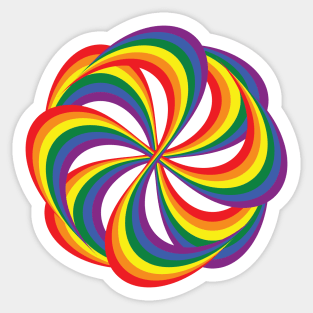 Rainbow Pride Swirl Sticker